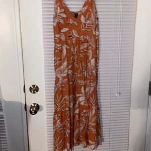Flower Print Maxi Dress